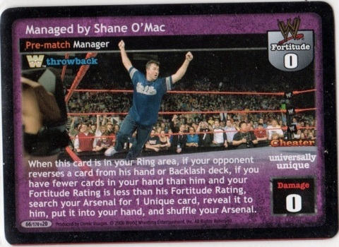 Managed by Shane OMac (Throwback)